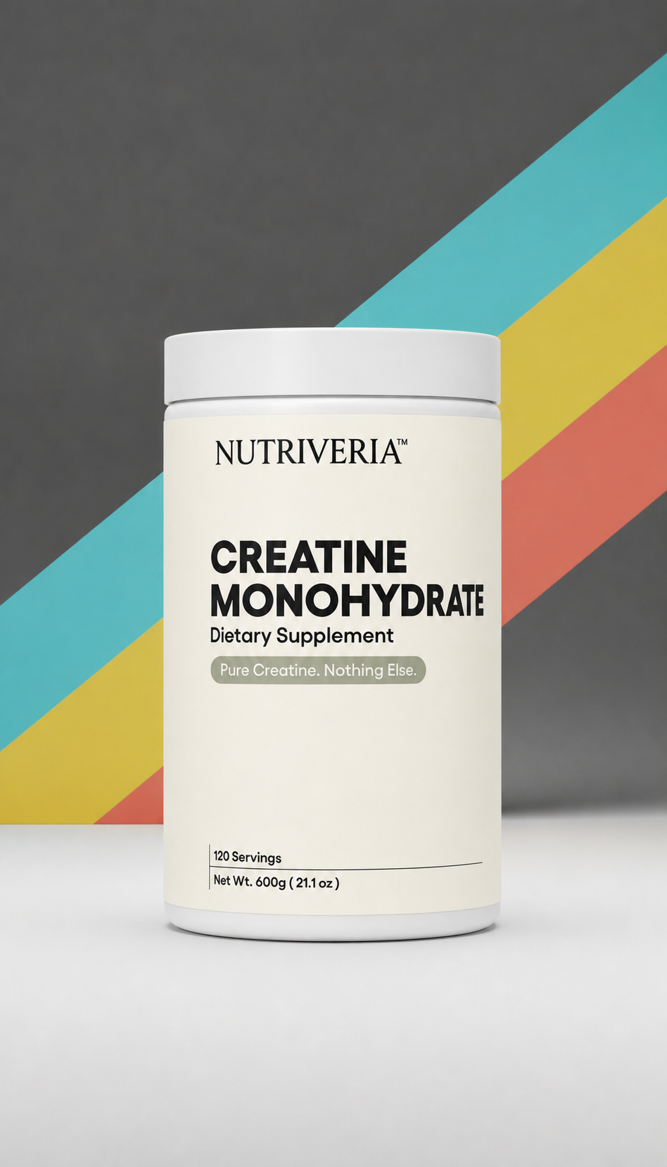Micronized Creatine Monohydrate Powder Unflavored 600g, 120 Servings, 5g Per Serving, Third-Party Tested, No Fillers, Vegan, Clean Performance & Recovery Support